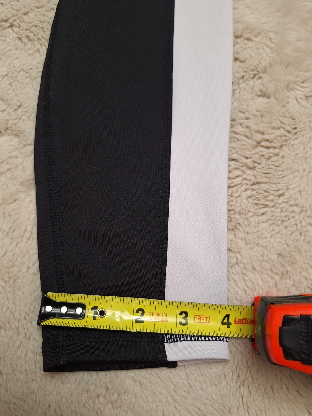 Move Theology Women’s XS Black White Purple Colorblock Ankle High Rise Leggings - Picture 8 of 8